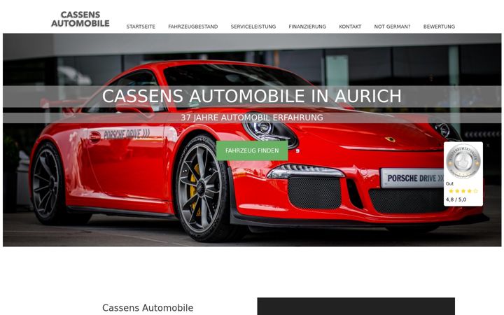 Screenshot of cassens-automobile.de