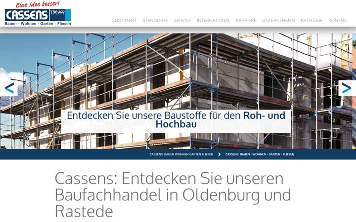Screenshot of cassens.de