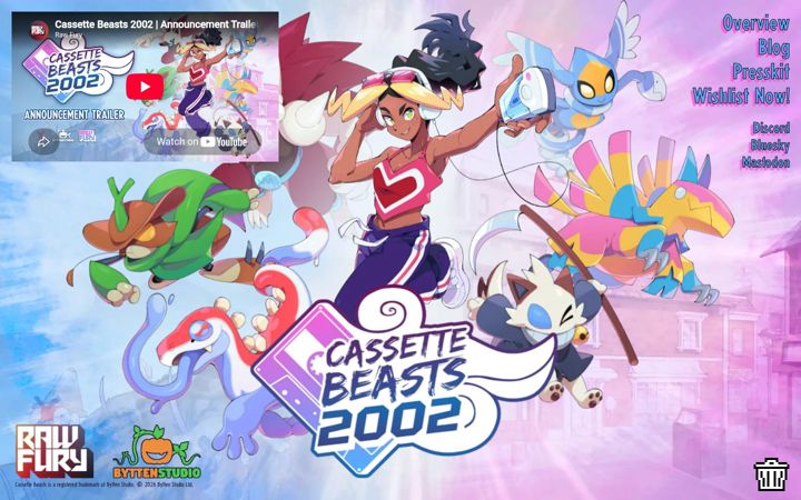 Screenshot of cassettebeasts.com