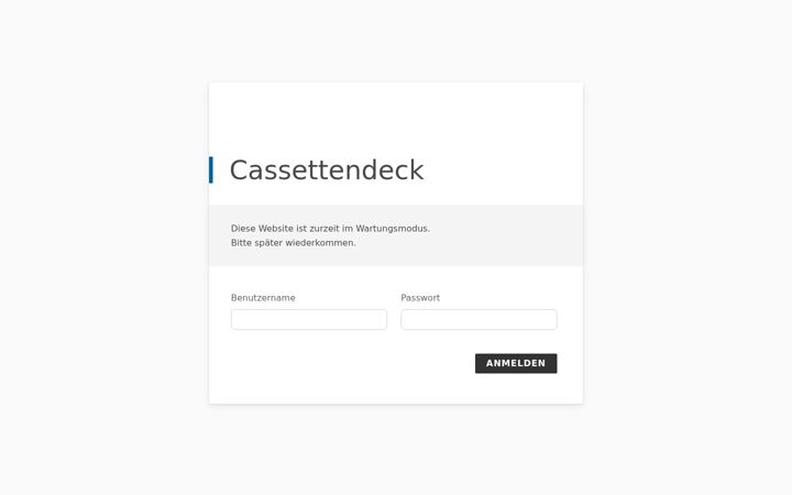 Screenshot of cassetten-deck.de