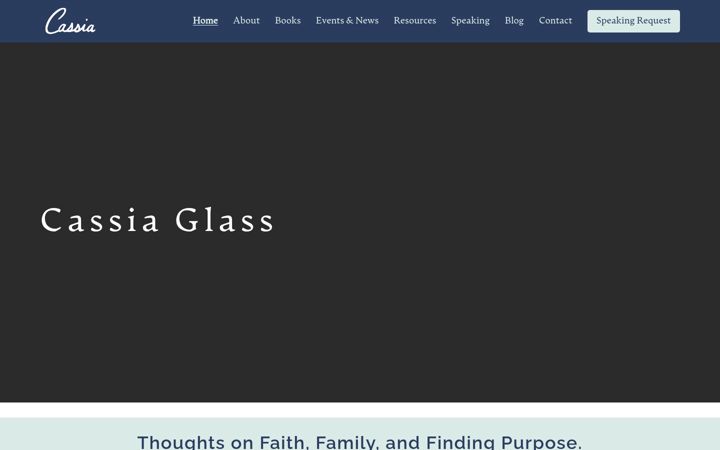 Screenshot of cassiaglass.com