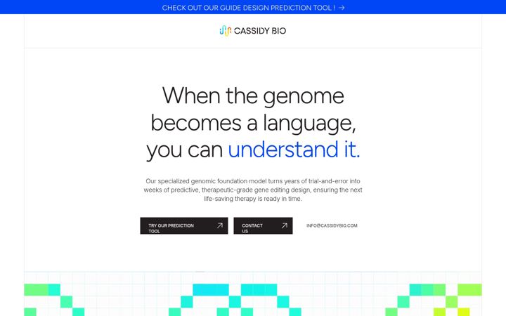 Screenshot of cassidybio.com