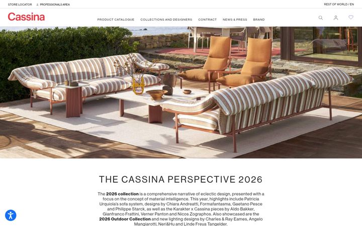 Screenshot of cassina.com