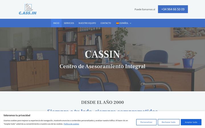 Screenshot of cassinasesores.es