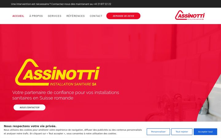 Screenshot of cassinotti.ch