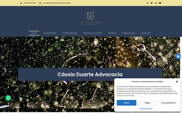 Screenshot di cassioduarteadvocacia.com.br