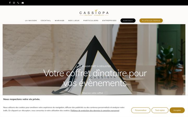 Screenshot of cassiopa.fr