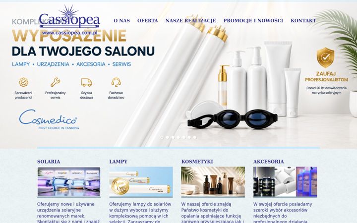 Screenshot of cassiopea.com.pl