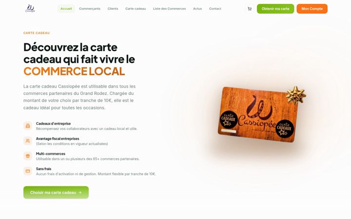 Screenshot of cassiopee-shopping.fr