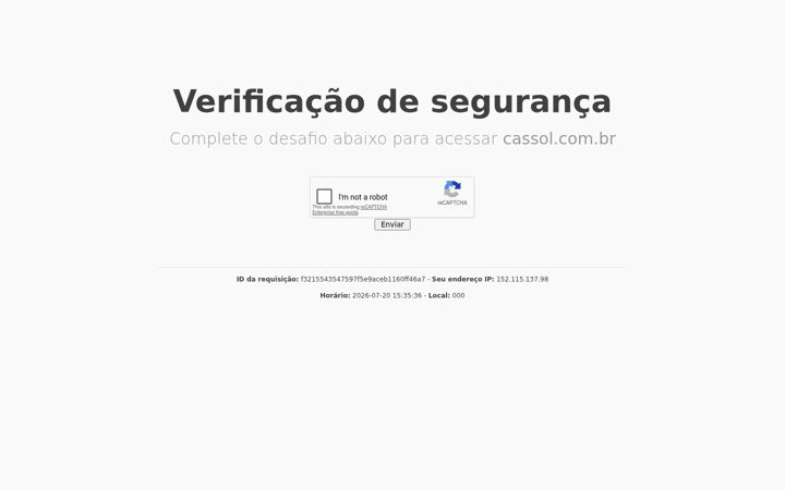 Screenshot of cassol.com.br