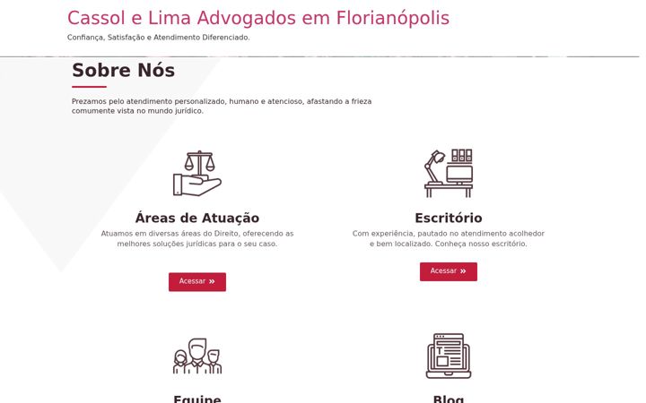 Screenshot of cassolelima.adv.br