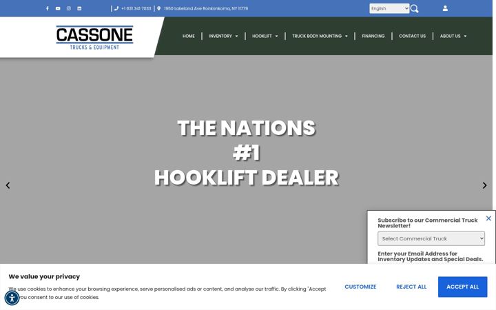 Screenshot of cassonetrucksales.com