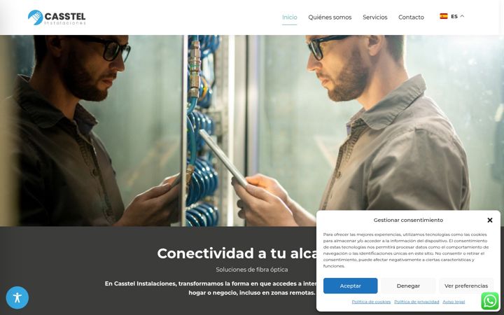 Screenshot of casstelinstalaciones.es