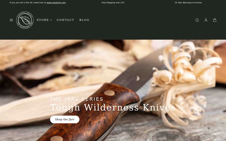 Screenshot of casstrom.co.uk
