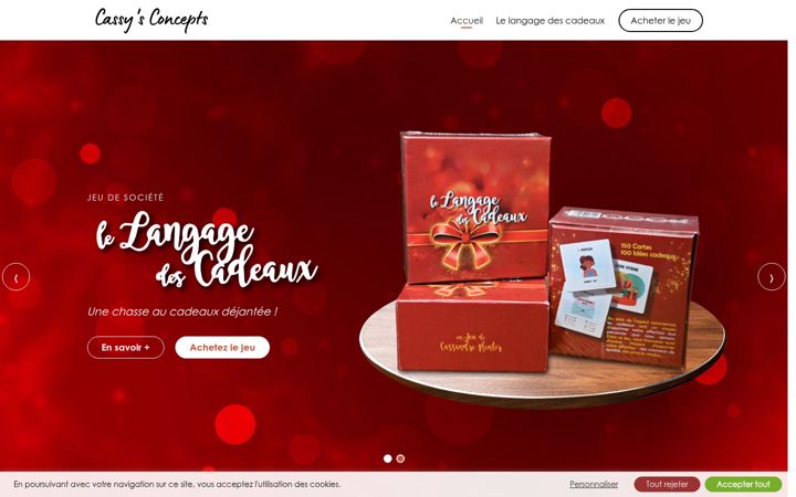 Screenshot of cassysconcepts.com