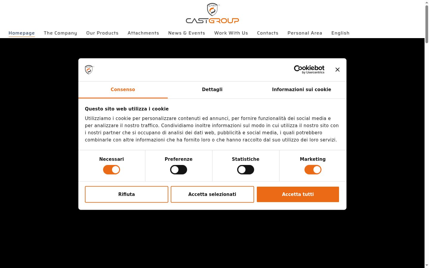 Screenshot des Einwilligungsbanners vor jeglicher Interaktion