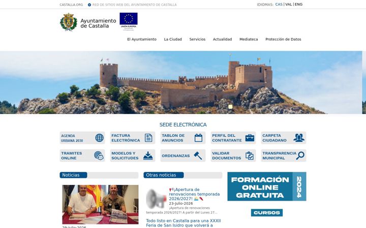 Screenshot of castalla.org