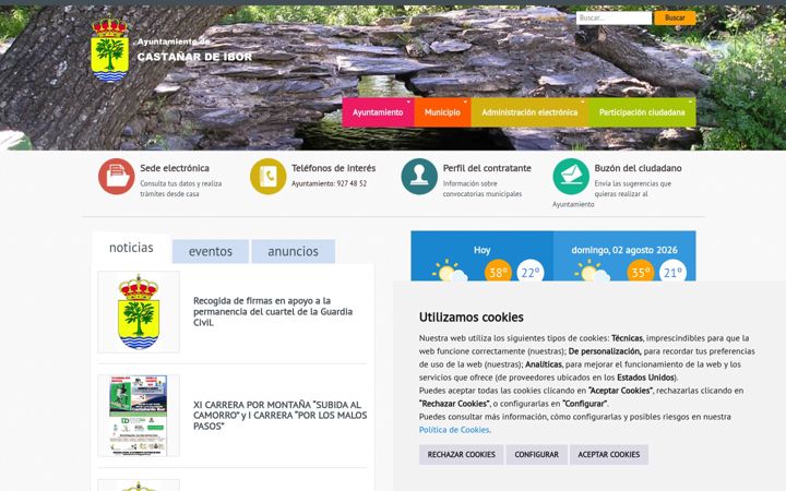 Screenshot of castanardeibor.es