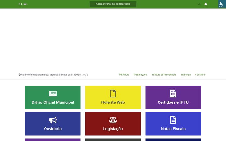 Screenshot of castanheiras.ro.gov.br