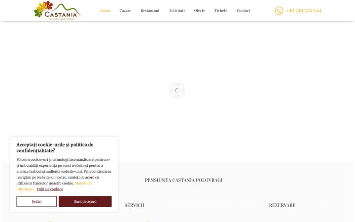 Captura de ecrã de castania.ro