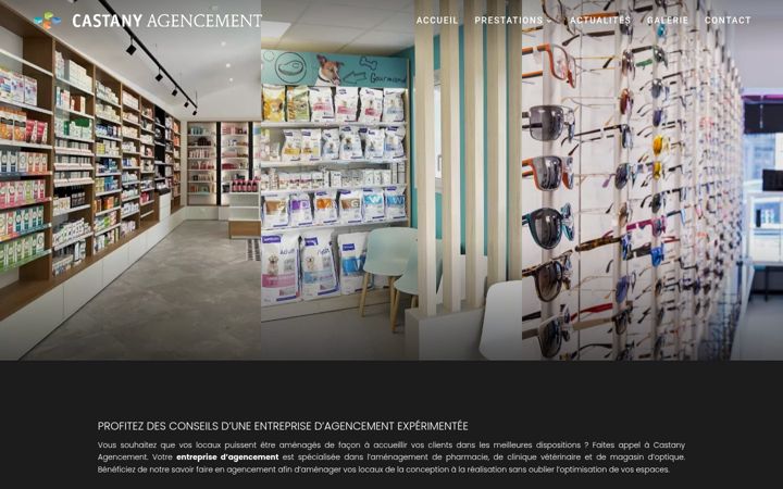 Screenshot of castany-agencement.com
