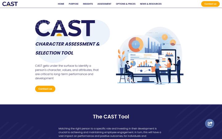 Screenshot of castassessment.com