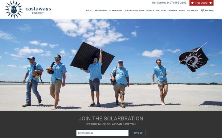 Screenshot of castawaysenergy.com