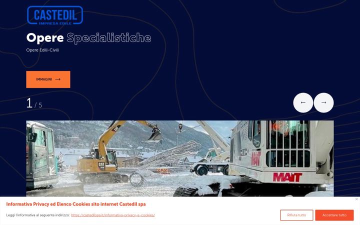 Screenshot of castedilspa.it