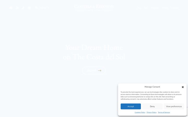 Screenshot of casteels-eriksson.com