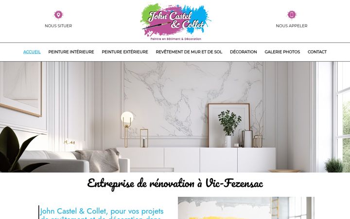 Screenshot of castel-collet-peinture.fr