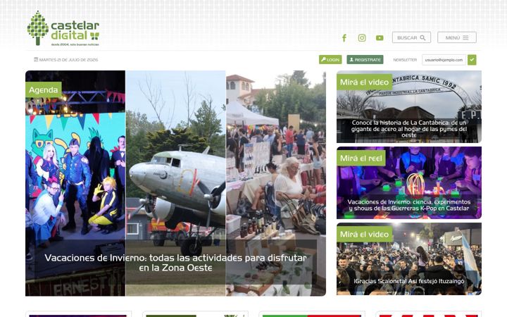 Screenshot of castelar-digital.com.ar