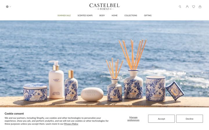 Screenshot of castelbel.com