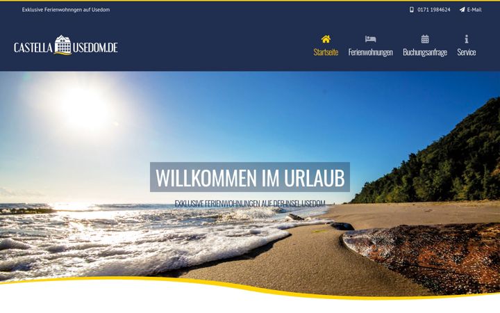 Snímek obrazovky castella-usedom.de