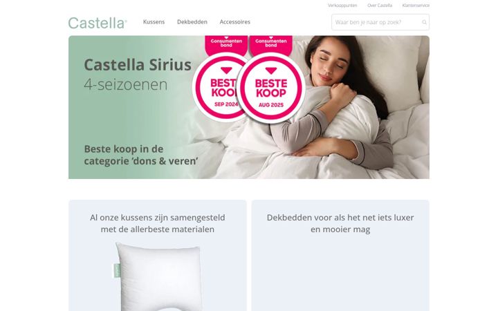 Screenshot of castella.nl