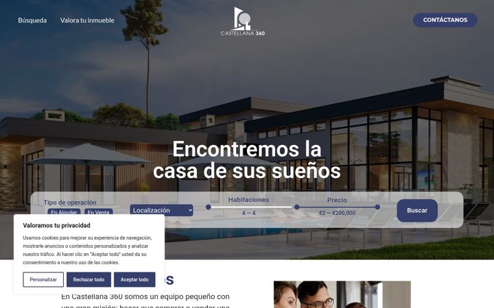 Screenshot of castellana360.es
