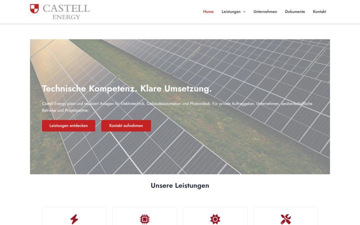 Screenshot of castellenergy.de