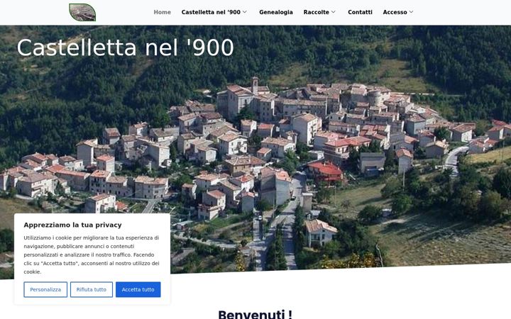 Captură de ecran a castellettanel900.it