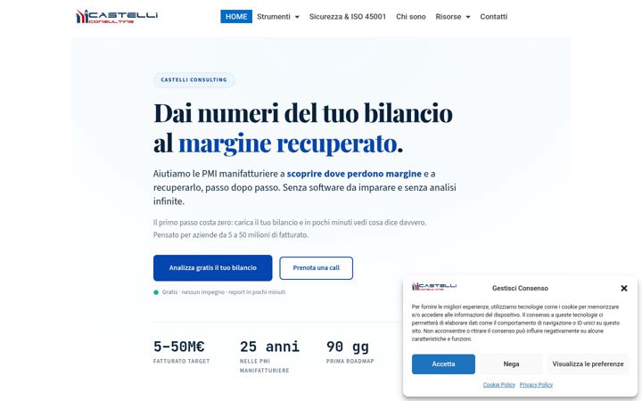 Screenshot of castelliconsulting.it