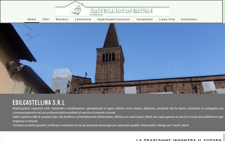 Screenshot von castellinacoperture.it