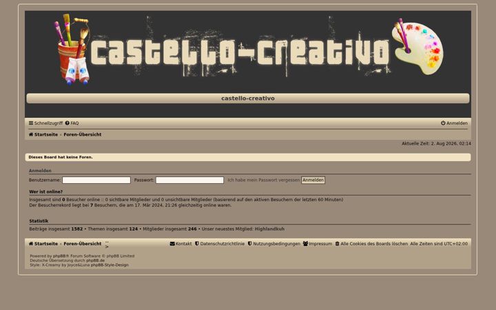 Snímek obrazovky castello-creativo.de