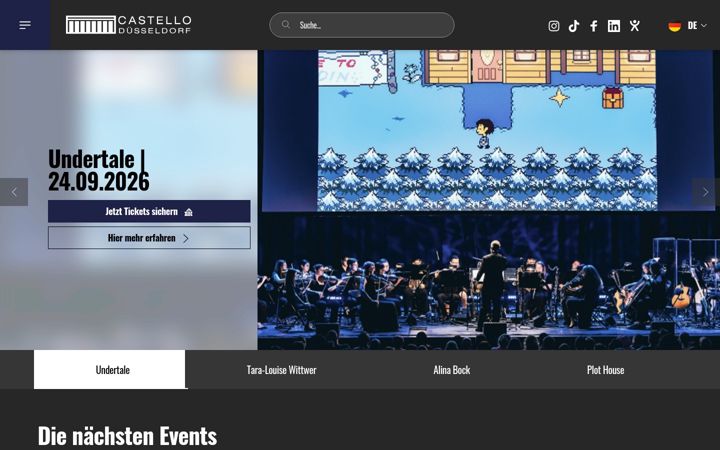 Screenshot of castello-duesseldorf.de