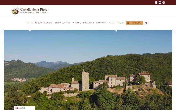 Screenshot of castellodellapieve.it