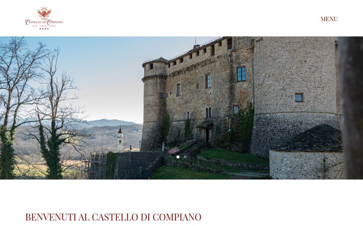 Skærmbillede af castellodicompiano.com
