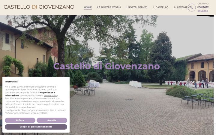 Screenshot of castellodigiovenzano.it