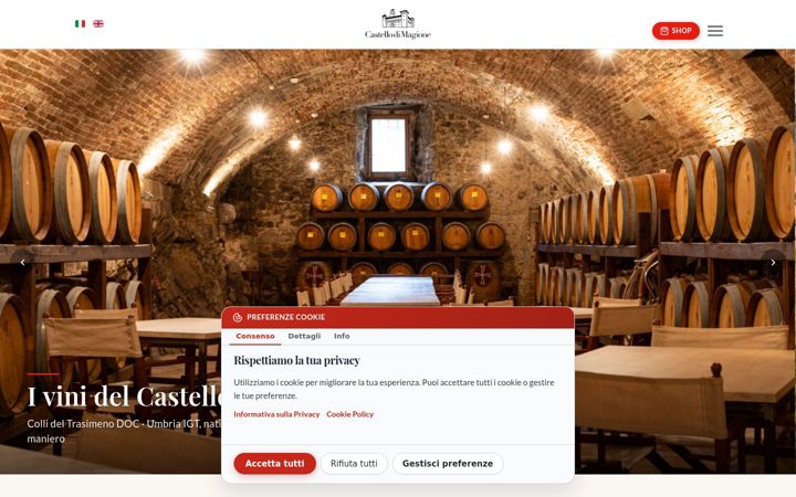 Screenshot von castellodimagione.it
