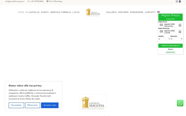 Screenshot von castellodimagona.it
