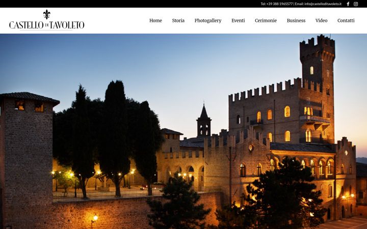 Screenshot von castelloditavoleto.it