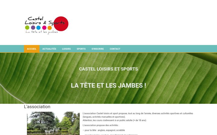 Screenshot of castelloisirsetsports.fr