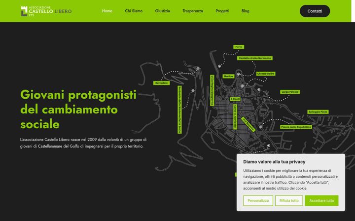 Screenshot von castellolibero.it
