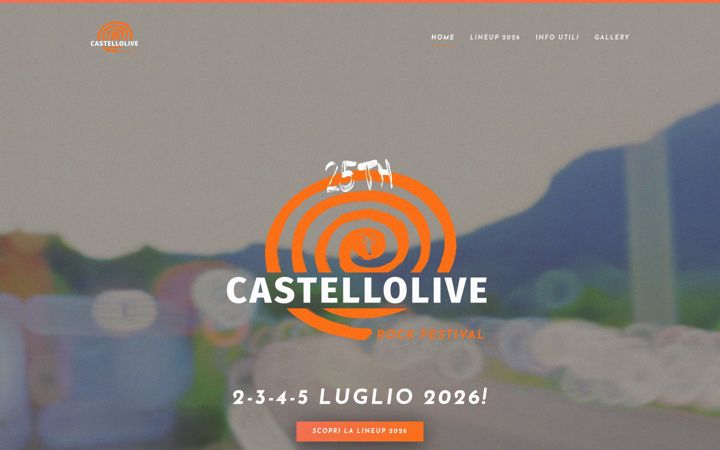 Screenshot stránky castellolive.it